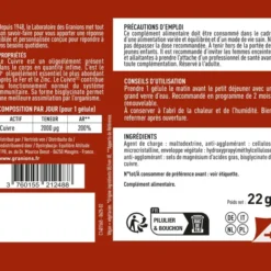 Cuivre bisglycinate - 60 gélules