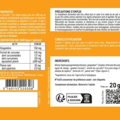 Curcuma 6300mg BIO - 60 gélules