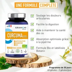 Curcuma 6300mg BIO - 60 gélules