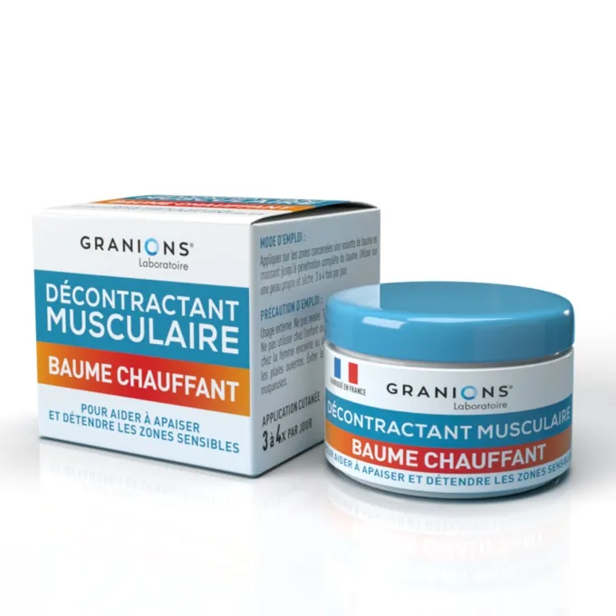 Décontractant musculaire Baume chauffant