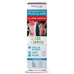 Décontractant Musculaire Gel-crème chauffant CBD + ARNICA