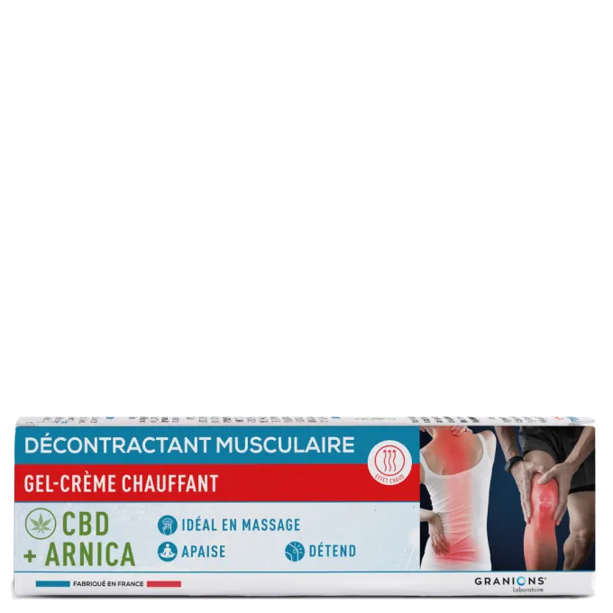 Décontractant Musculaire Gel-crème chauffant CBD + ARNICA