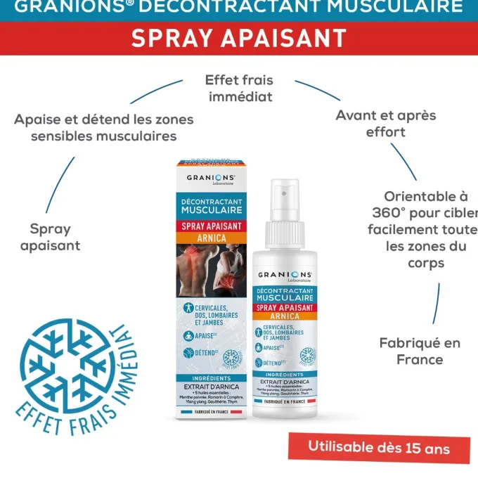 Décontractant Musculaire spray apaisant