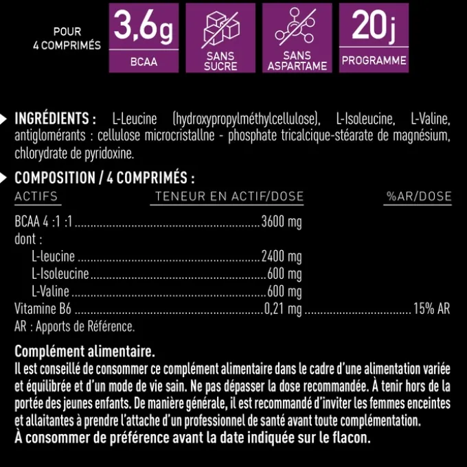 EAFIT BCAA 4.1.1 (80 comprimés)