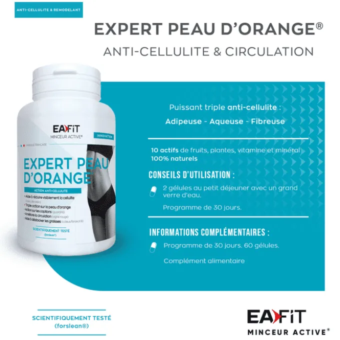 EAFIT Expert Peau d'Orange 60 gélules