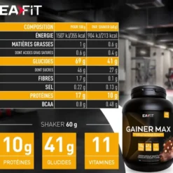 EAFIT Gainer Max Chocolat Noisette 1,1 kg