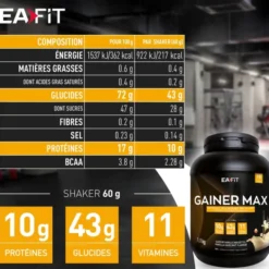 EAFIT Gainer Max Vanille Noisette 1,1 kg