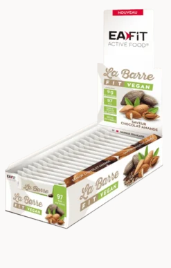 EAFIT La Barre Fit Vegan Chocolat Amande - Boite de 32