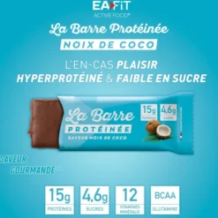 EAFIT La Barre Protéinée Noix de Coco - Boite de 24 barres