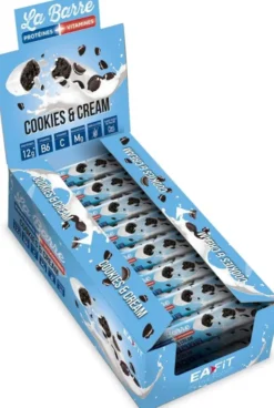 EAFIT LA BARRE PROTÉINES + VITAMINES 49 G - COOKIES & CREAM - LOT DE 24
