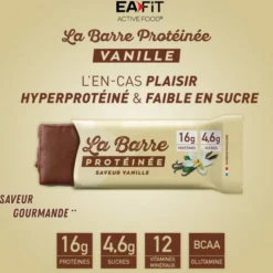 EAFIT La Barre Protéinée Vanille - Boite de 24 barres