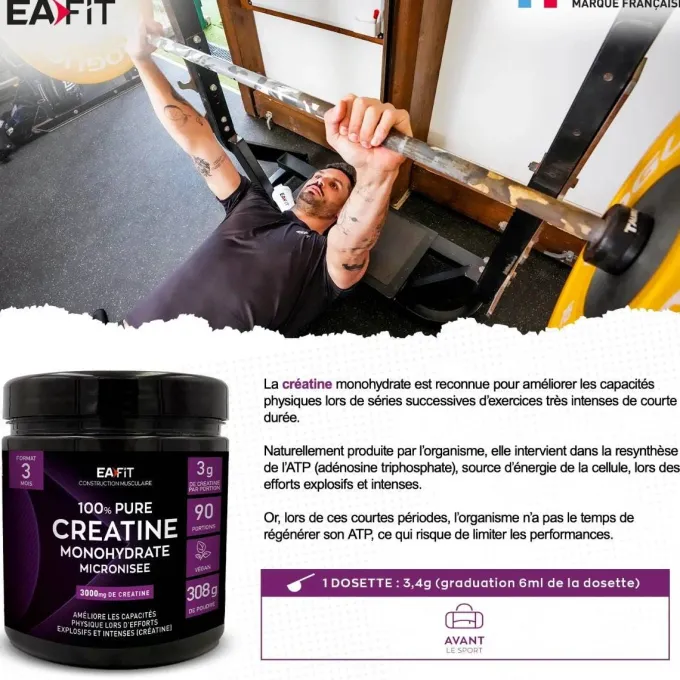 EAFIT Pure Créatine 500g poudre