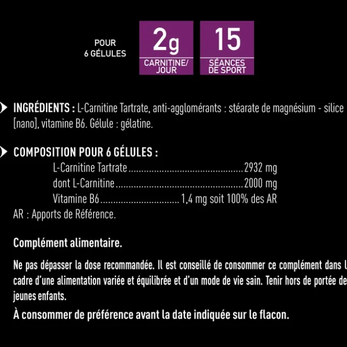 EAFIT Pure L-Carnitine 2 g 90 gélules