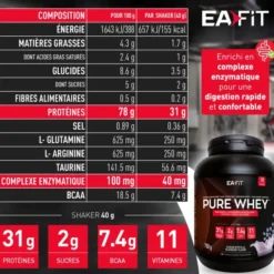 EAFIT Pure Whey Myrtille 750gr