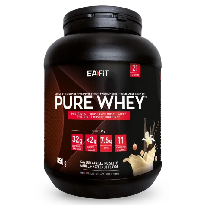 EAFIT Pure Whey Vanille Noisette 850gr