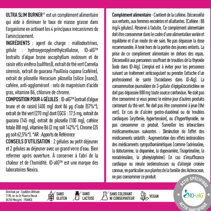 EAFIT Ultra Slim Burner 120 gélules