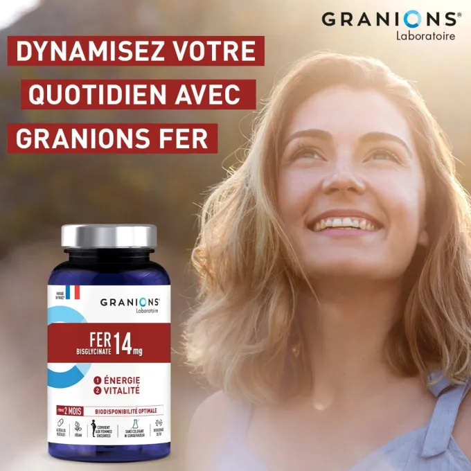 Fer bisglycinate 14 mg - 60 gélules