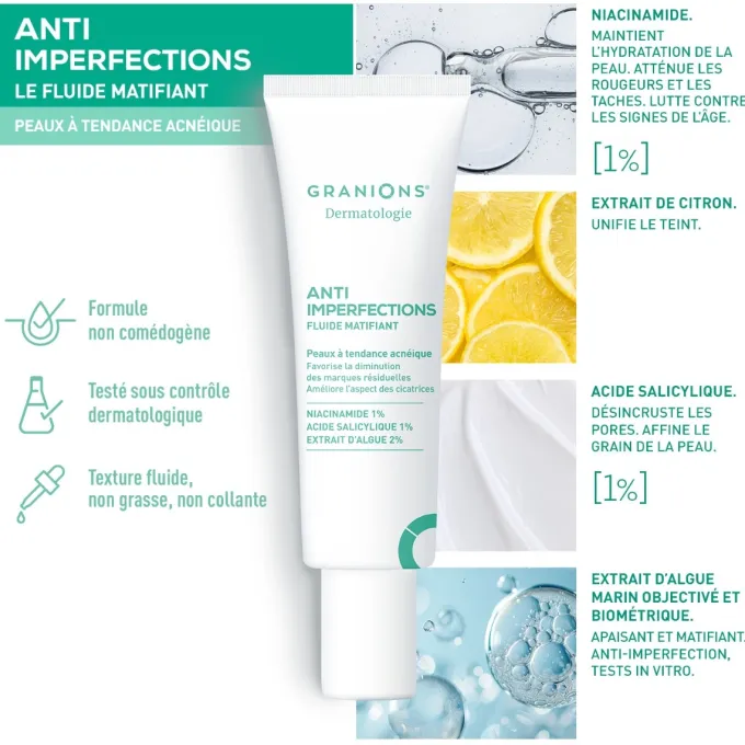 Fluide Matifiant Anti Imperfections - 40 ml