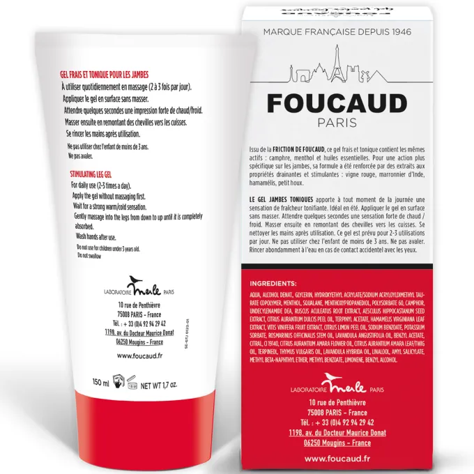 FOUCAUD Gel Jambes Toniques 150 ml