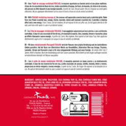 FOUCAUD Huile de Massage revitalisante 200 ml