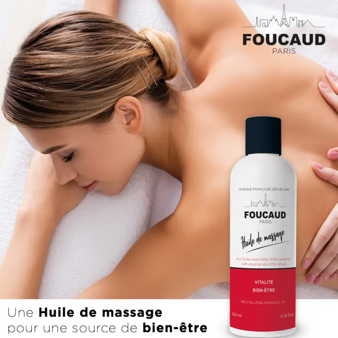 FOUCAUD Huile de Massage revitalisante 200 ml