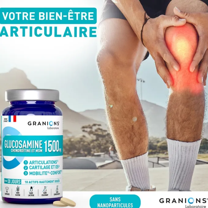 Glucosamine 1500mg - 90 comprimés