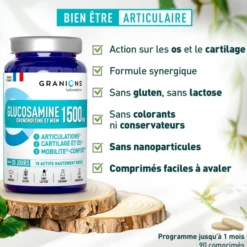 Glucosamine 1500mg - 90 comprimés