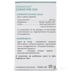 GRANIONS Coenzyme Q10 - 30 gélules