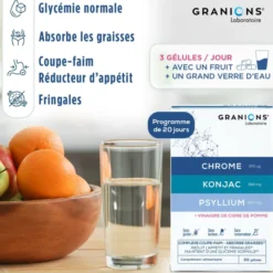 Granions Complexe Coupe Faim - Chrome, Konjac & Psyllium​