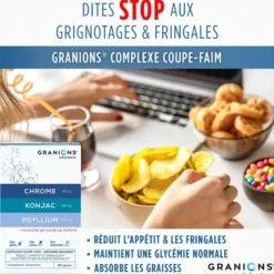 Granions Complexe Coupe Faim - Chrome, Konjac & Psyllium