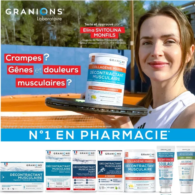 GRANIONS Décontractant Musculaire 30 ampoules