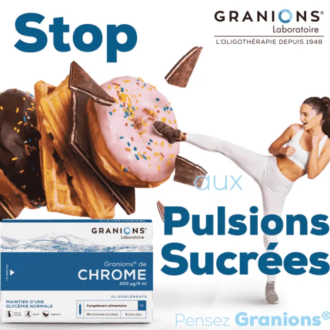 GRANIONS de Chrome 30 ampoules