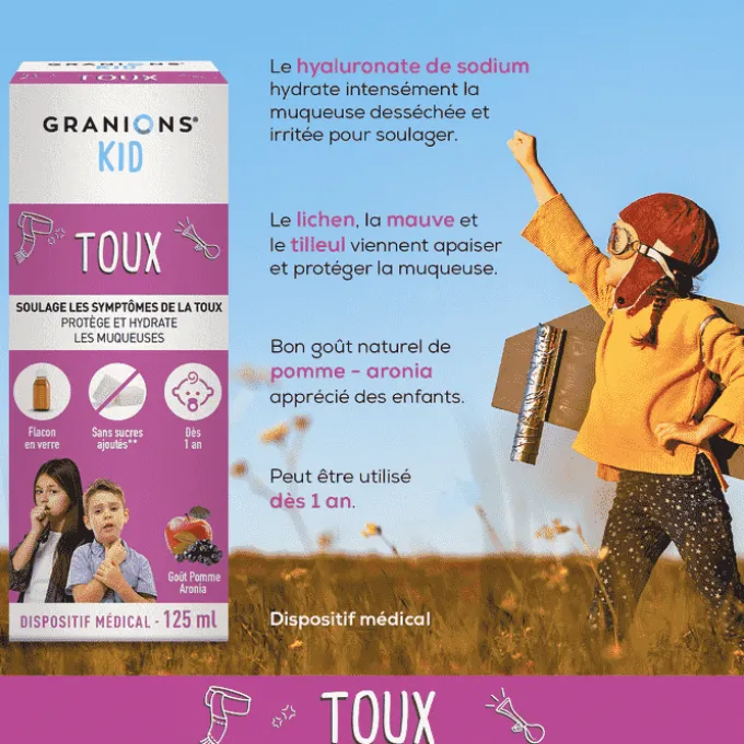 GRANIONS Kid Toux - Solution Buvable 125ml