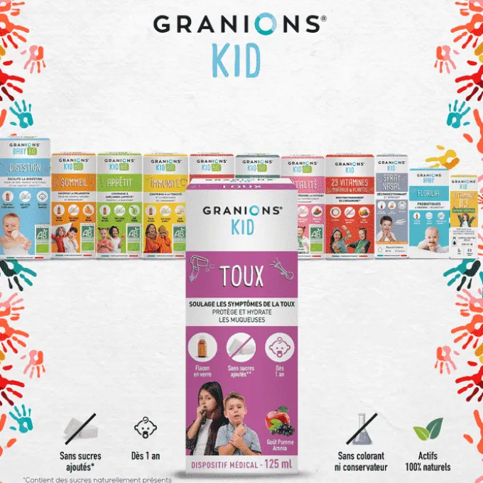 GRANIONS Kid Toux - Solution Buvable 125ml
