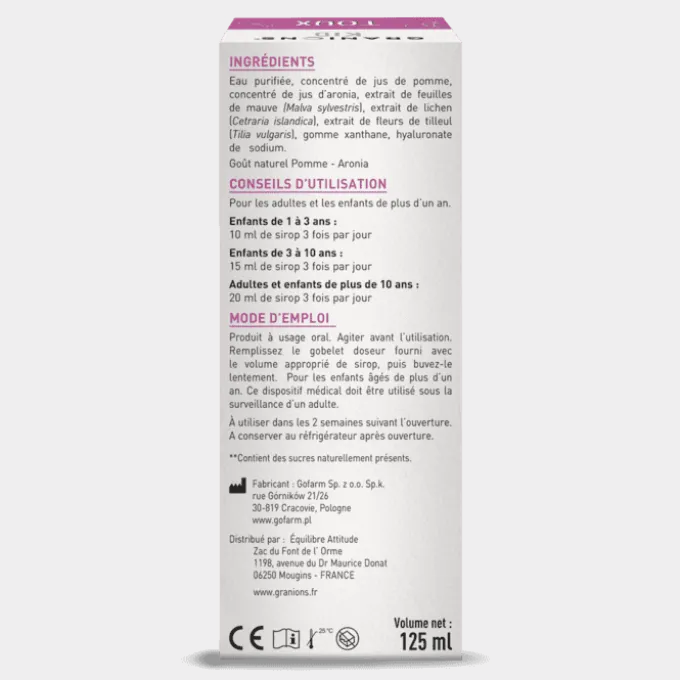 GRANIONS Kid Toux - Solution Buvable 125ml