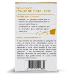 GRANIONS Levure de Bière - 60 gélules