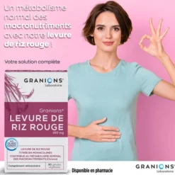GRANIONS Levure de Riz Rouge 150 mg 30 gélules végétales