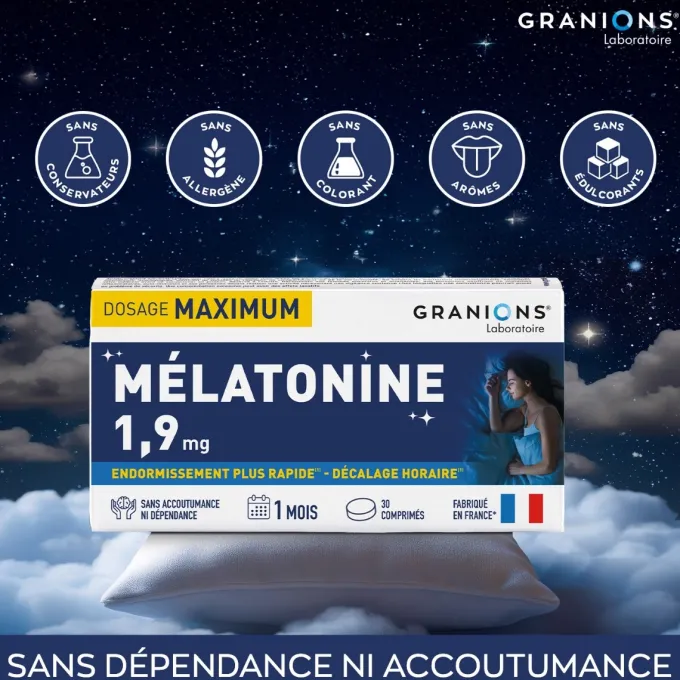 GRANIONS Mélatonine 1,9 mg