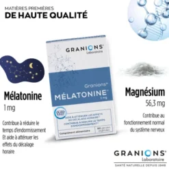 GRANIONS Mélatonine 1 mg - 60 gélules