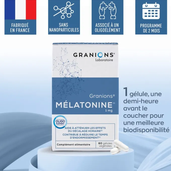 GRANIONS Mélatonine 1 mg - 60 gélules