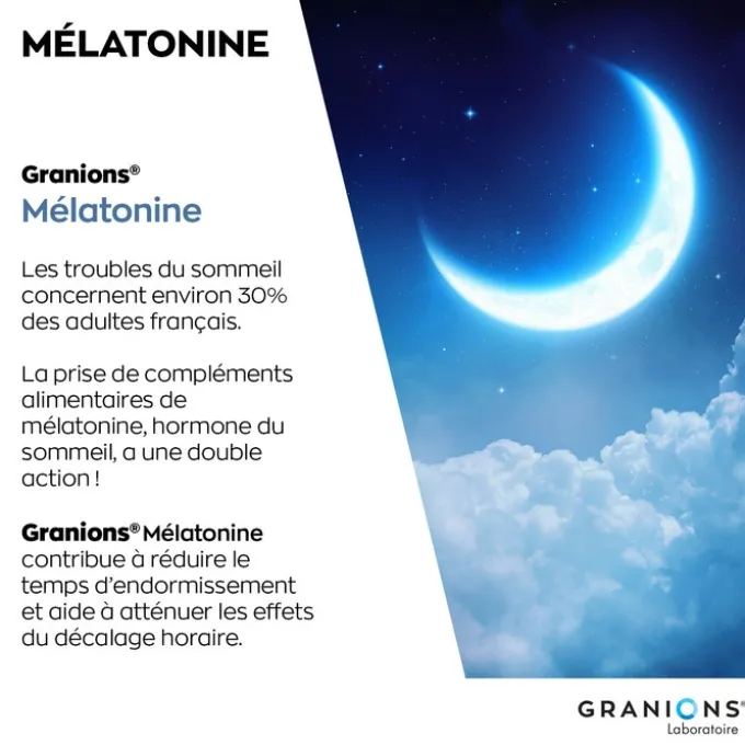 GRANIONS Mélatonine 1 mg - 60 gélules
