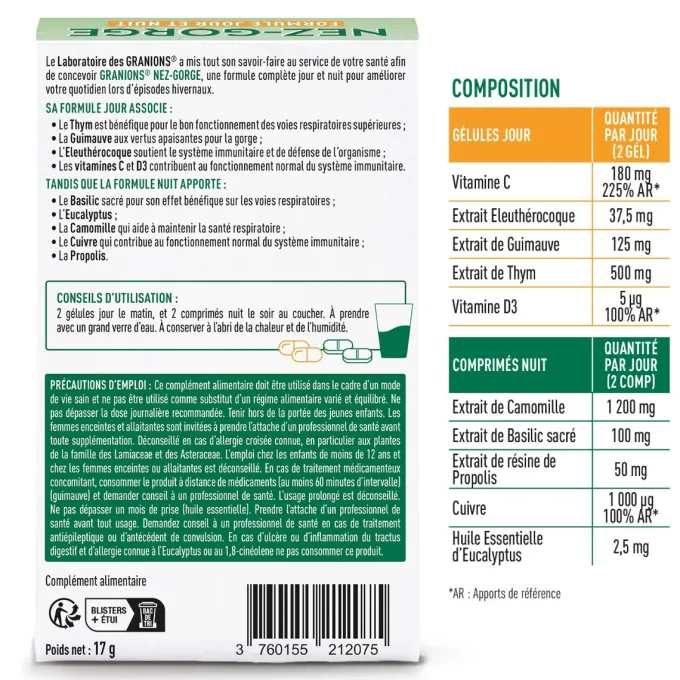 Granions Nez-Gorge – Formule Jour & Nuit