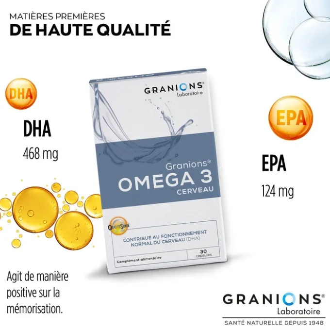 GRANIONS Omega 3 Cerveau