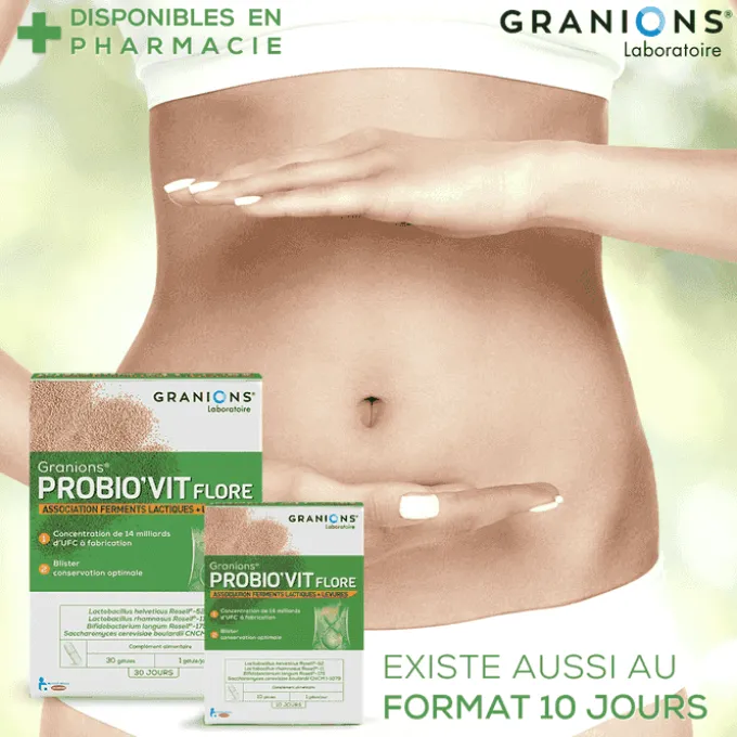 GRANIONS Probio'vit Flore - Ferments lactiques & Levure