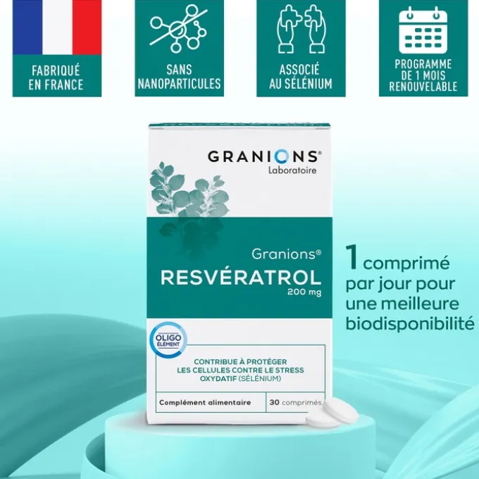 GRANIONS Resvératrol 30 comprimés