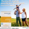 GRANIONS Vitamine D3 végétale 60 gélules