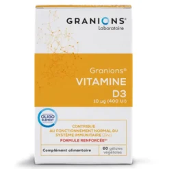 GRANIONS Vitamine D3 végétale 60 gélules