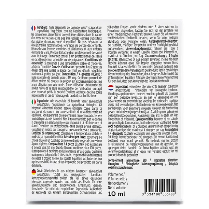 Huile essentielle Lavande Vraie Bio