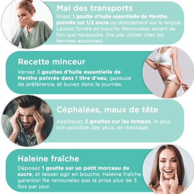 Huile essentielle Menthe Poivrée Bio