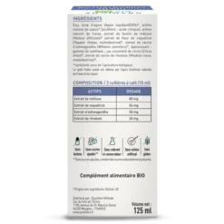 Kid Bio Calme Concentration - Solution Buvable aux Plantes - Goût Fraise Cassis - 125 ml